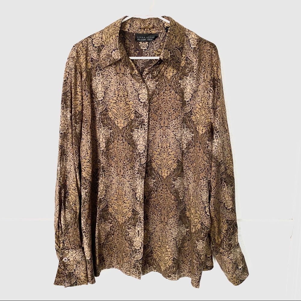 Gold Detailing Blouse/Cardigan